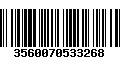 Código de Barras 3560070533268