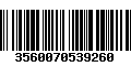 Código de Barras 3560070539260