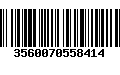 Código de Barras 3560070558414