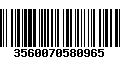 Código de Barras 3560070580965