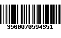 Código de Barras 3560070594351