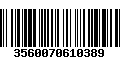 Código de Barras 3560070610389