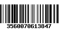 Código de Barras 3560070613847