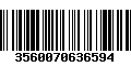 Código de Barras 3560070636594