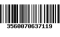 Código de Barras 3560070637119