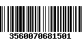 Código de Barras 3560070681501