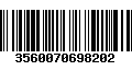 Código de Barras 3560070698202