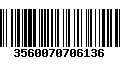 Código de Barras 3560070706136