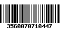 Código de Barras 3560070710447