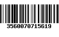 Código de Barras 3560070715619