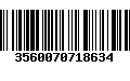 Código de Barras 3560070718634