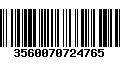 Código de Barras 3560070724765