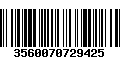 Código de Barras 3560070729425