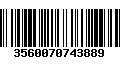 Código de Barras 3560070743889