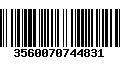 Código de Barras 3560070744831