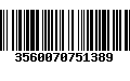 Código de Barras 3560070751389