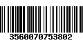 Código de Barras 3560070753802