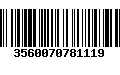 Código de Barras 3560070781119