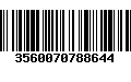 Código de Barras 3560070788644