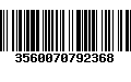 Código de Barras 3560070792368