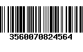 Código de Barras 3560070824564