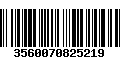 Código de Barras 3560070825219