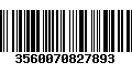 Código de Barras 3560070827893