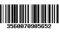 Código de Barras 3560070905652