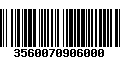 Código de Barras 3560070906000