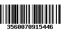 Código de Barras 3560070915446