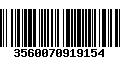 Código de Barras 3560070919154