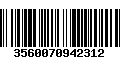 Código de Barras 3560070942312