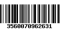 Código de Barras 3560070962631