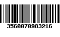 Código de Barras 3560070983216