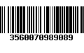 Código de Barras 3560070989089