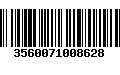 Código de Barras 3560071008628