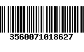 Código de Barras 3560071018627