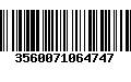 Código de Barras 3560071064747