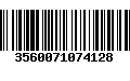 Código de Barras 3560071074128