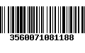 Código de Barras 3560071081188