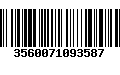 Código de Barras 3560071093587