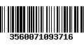 Código de Barras 3560071093716