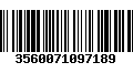 Código de Barras 3560071097189