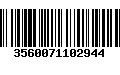 Código de Barras 3560071102944