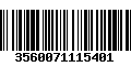 Código de Barras 3560071115401