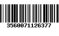 Código de Barras 3560071126377