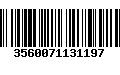 Código de Barras 3560071131197