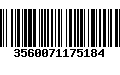 Código de Barras 3560071175184