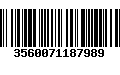 Código de Barras 3560071187989