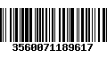 Código de Barras 3560071189617